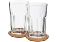 Набор стаканов Linden с костерами, прозрачный, изображение 3