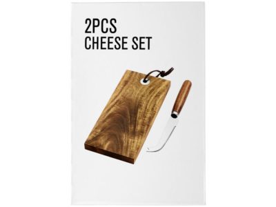Подарочный набор для сыра Nantes из 2 предметов, дерево, изображение 2