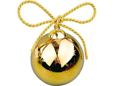 Рождественский шарик Versace Gold, золотистый, изображение 1