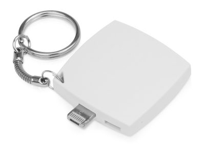 Портативное зарядное устройство-брелок Saver, 600 mAh, белый, изображение 2