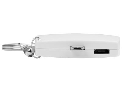 Портативное зарядное устройство-брелок Saver, 600 mAh, белый, изображение 4
