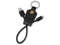 Кабель-брелок USB-MicroUSB Pelle, черный, изображение 1