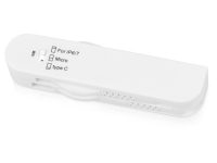 Универсальный переходник Smarty (Micro USB / Lightning / Type C), белый, изображение 2
