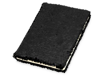 Блокнот с пайетками Fashion, черный, изображение 2