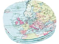 Набор из 4-х тарелок Карта мира, изображение 1