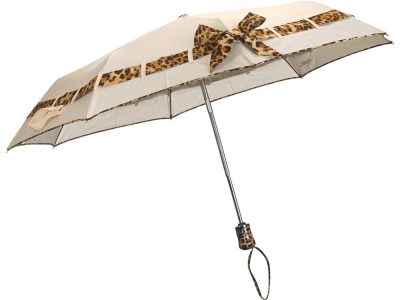 Зонт складной Ferre, автомат бежевый, изображение 1