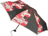 Зонт складной Ferre, механика черный/красный, изображение 1