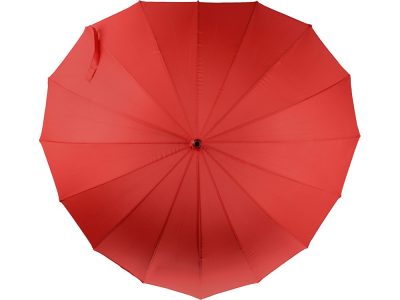 Зонт-трость I love you в форме сердца механический, красный, изображение 1