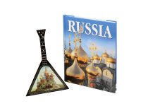 Набор Музыкальная Россия (включает декоративную балалайку и книгу Россия на русском языке), изображение 1