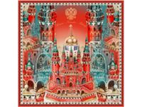 Платок Кремль — Москва — Фаберже, изображение 1