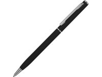Ручка металлическая шариковая Атриум с покрытием софт-тач, черный — 18312.07_2, изображение 1