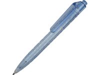 Ручка шариковая из переработаных PET бутылок, голубой, изображение 1