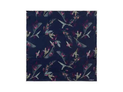 Шелковый платок Iris Navy, изображение 1