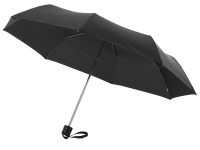 Зонт Ida трехсекционный 21,5, черный (Р), изображение 1