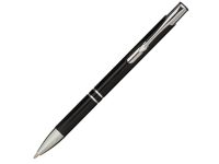 Алюминиевая шариковая кнопочная ручка Moneta, черные чернила, черный — 10744000_2, изображение 1