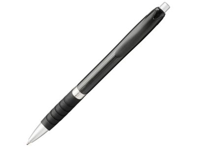 Однотонная шариковая ручка Turbo с резиновой накладкой, черный — 10771300_2, изображение 1