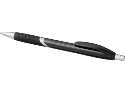 Однотонная шариковая ручка Turbo с резиновой накладкой, черный — 10771300_2, изображение 3
