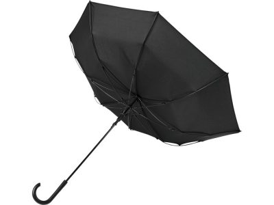 Ветрозащитный автоматический цветной зонт Kaia 23, черный — 10940701_2, изображение 3
