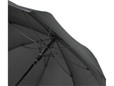 Ветрозащитный автоматический цветной зонт Kaia 23, черный — 10940701_2, изображение 4