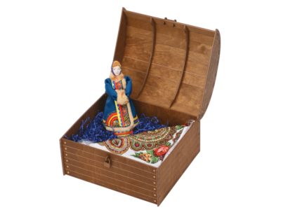 Подарочный набор Ксения: кукла, платок, изображение 1