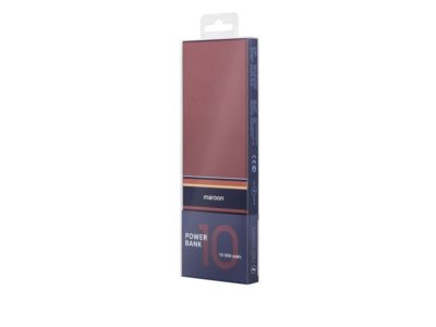 Внешний аккумулятор Rombica NEO ARIA Maroon, 10000мАч, Soft-touch, PD, QCharge, Type-C, бордовый/син — 595532_2, изображение 4