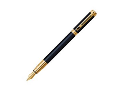 Ручка перьевая Waterman Perspective Black GT F, черный/золотистый — 0830800_2, изображение 1
