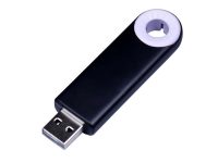 USB-флешка промо на 4 Гб прямоугольной формы, выдвижной механизм, белый — 6735.4.06_2, изображение 1