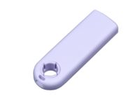 USB-флешка промо на 64 Гб прямоугольной формы, выдвижной механизм, белый — 7235.64.06_2, изображение 2