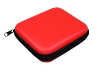 Подарочный набор USB-SET в кожанном исполнении в коробочке на 128 Гб, красный, изображение 3