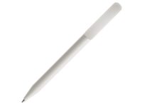 Пластиковая ручка DS3 из переработанного пластика с антибактериальным покрытием, белый, изображение 1