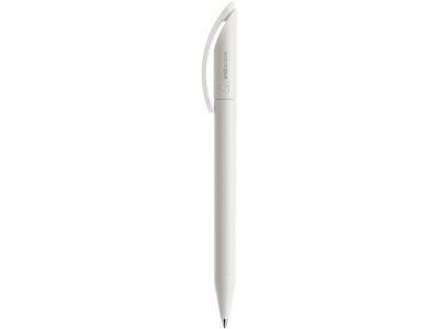 Пластиковая ручка DS3 из переработанного пластика с антибактериальным покрытием, белый, изображение 2