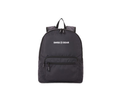 Рюкзак SWISSGEAR складной, полиэстер, 33,5х15,5×40 см, 21 л, черный — 73241_2, изображение 3