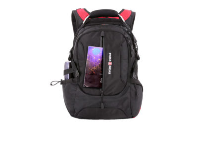 Рюкзак SWISSGEAR, 15, полиэстер 1200D, 36х17х50 см, 30 л, черный/красный, изображение 4