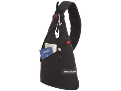 Рюкзак SWISSGEAR с одним плечевым ремнем, 25x15x45 см, 7 л, черный/красный, изображение 3
