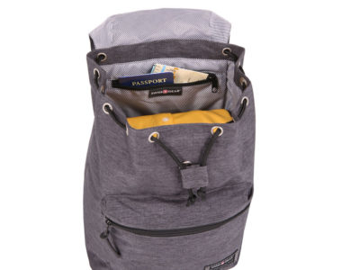 Рюкзак SWISSGEAR 13», ткань Grey Heather/ полиэстер 600D PU , 29х13х40 см, 15 л, серый, изображение 3