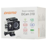 Экшн-камера Digma DiCam 310, черная, изображение 2