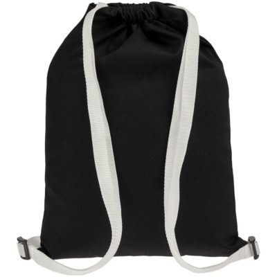Рюкзак Nock, черный с белой стропой, изображение 3