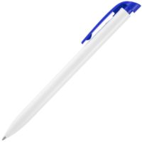 Ручка шариковая Favorite, белая с синим, изображение 2