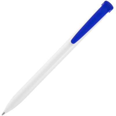 Ручка шариковая Favorite, белая с синим, изображение 3