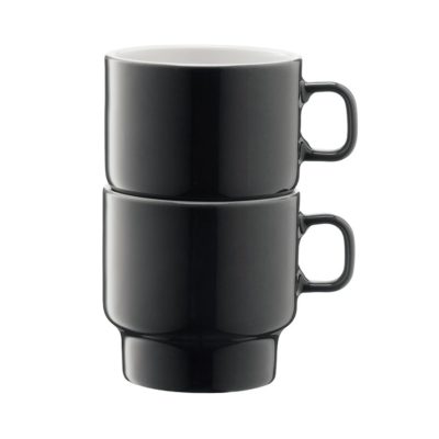 Набор из 2 чашек для кофе Utility, серый, изображение 2
