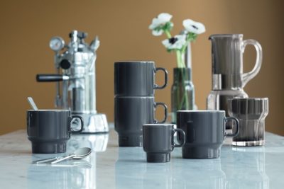 Набор из 2 чашек для кофе Utility, серый, изображение 5