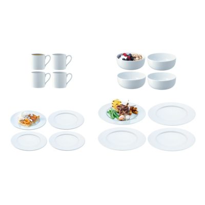 Набор Dine из 16 предметов, белый, изображение 1