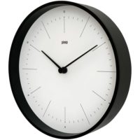 Часы настенные Lacky, белые с черным, изображение 2