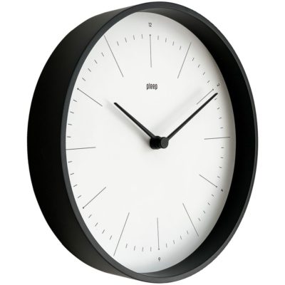 Часы настенные Lacky, белые с черным, изображение 3