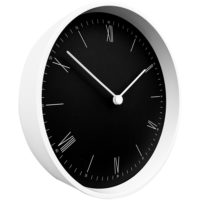 Часы настенные Arro, черные с белым, изображение 2