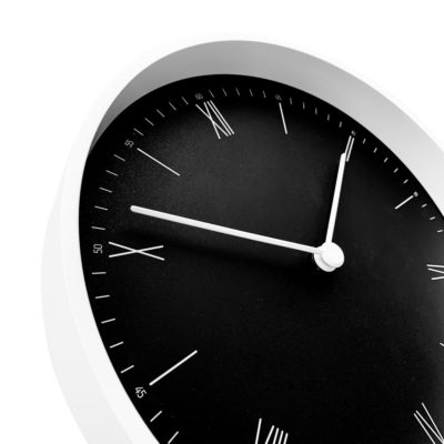 Часы настенные Arro, черные с белым, изображение 3