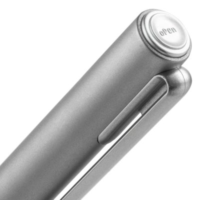 Ручка шариковая Drift Silver, темно-серебристая, изображение 4
