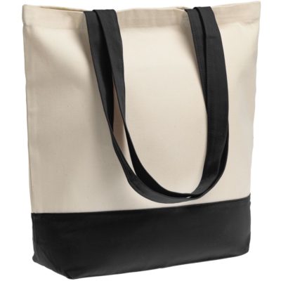 Холщовая сумка Shopaholic, черная, изображение 1