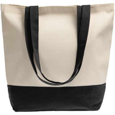 Холщовая сумка Shopaholic, черная, изображение 2