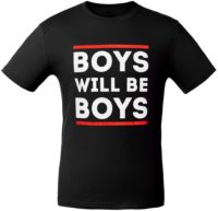 Футболка Boys Will Be Boys, черная, изображение 1